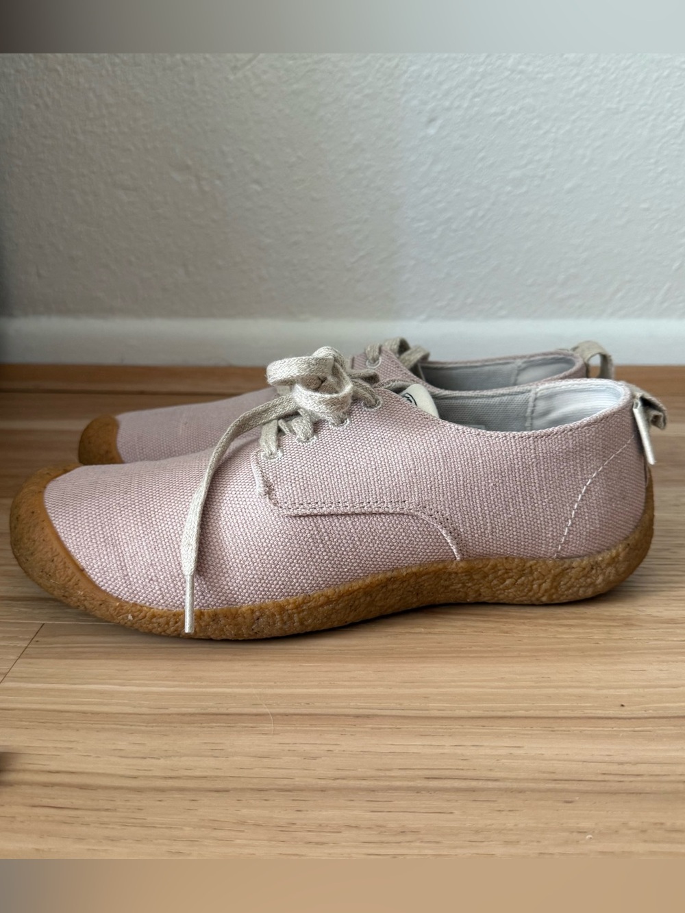 Keen Womens Size 9.5 W Mosey Derby Canvas Fawn Birch Lace Up Shoes - Picture 2 of 7